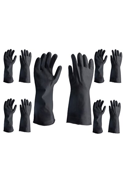 Generic 5 Pack Of Chemical Protective Nitrile Rubber Gloves - Diesel Anti-Ski...