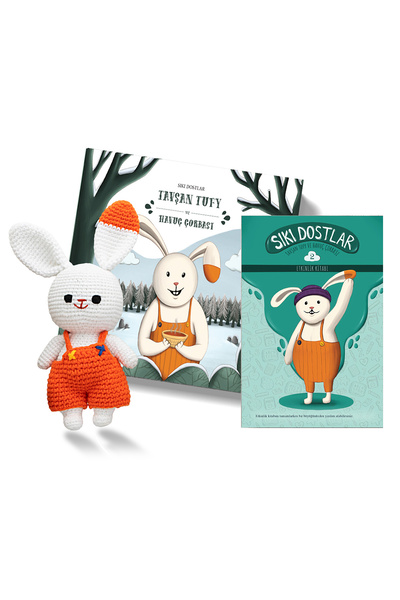 Bookids Publishing Sıkı Dostlar Tavşan Tufy Hikaye, Etkinlik Kitabı ve Amigur...