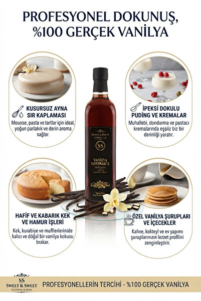 Sweet & Vanilya Ekstraktı 500 ML