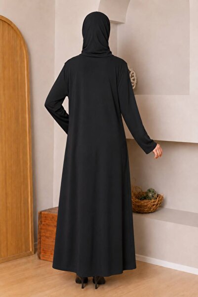 AKPİYYER Cotton Combed Prayer Robe Anti-Sweat Prayer Wear Hooded Cap Ferace