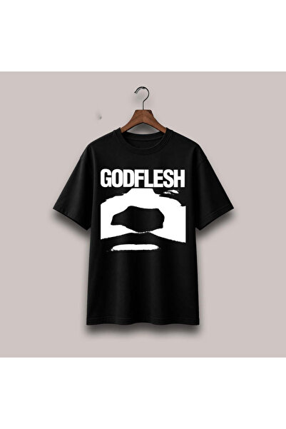 Grafftee Clothing Godflesh Printed Unisex Oversize T-Shirt