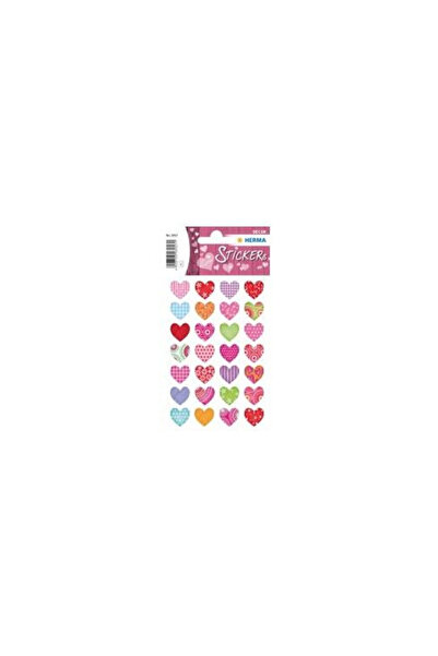 Herma Autocolante din hartie Inimioare pastel, stickere autoadezive, multicol...