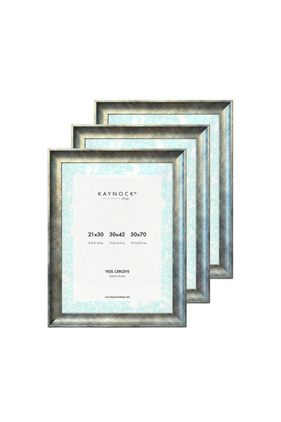 KAYNOCK إطار أخضر عتيق منحني مقاس 21 × 30 - مجموعة من 3 قطع