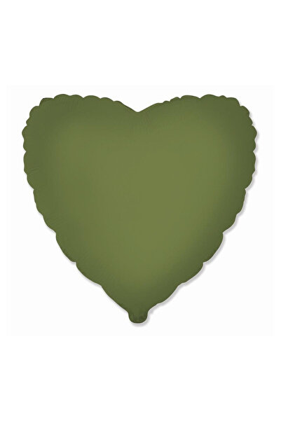 Godan Balon folie inima mat olive green 46cm
