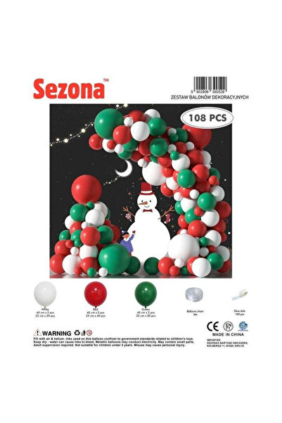 OEM Set baloane decorative Sezona de craciun, mix marimi, include lant pentru...