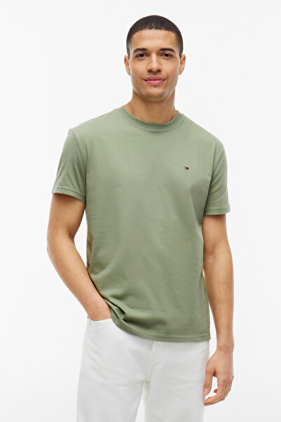 Tommy Jeans Tjm Regular Sflag Ss Ext Green Men's T-Shirt