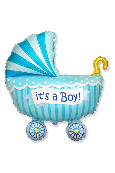 Godan Balon folie Flexmetal, carucior pentru baiat cu mesaj It's a Boy!, 61 c...