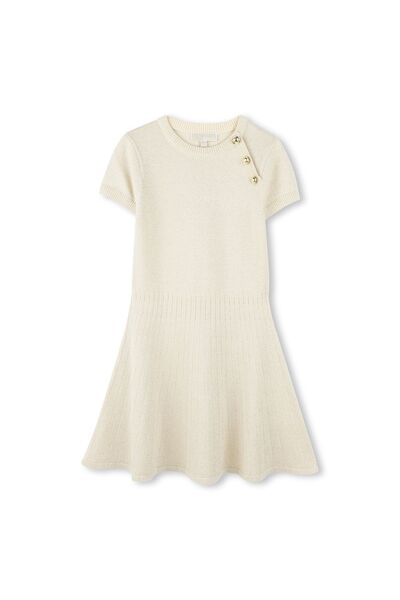 Michael Kors Rochie tricotată de fetiță R30296 Bej