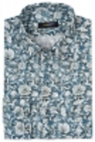 Bigotti Camasa Slim Albastra print Floral