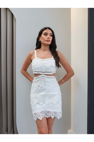 ESRAHELVACI Low-Cut Ruched Mini Dress