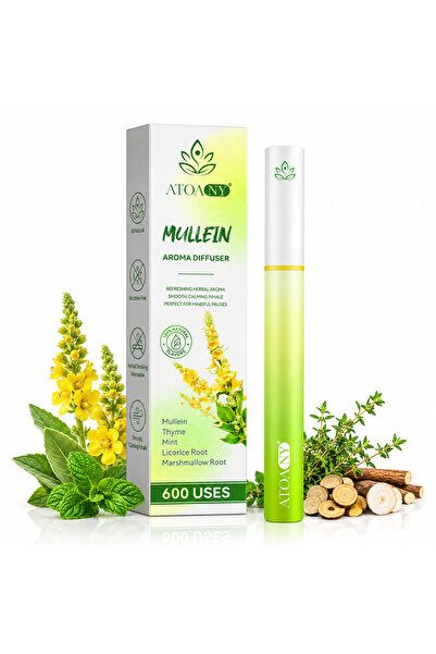 ATOANY Inhalator Aromaterapie ATOANY® Mullein, 100% , Fără Nicotină/Tutun, 60...