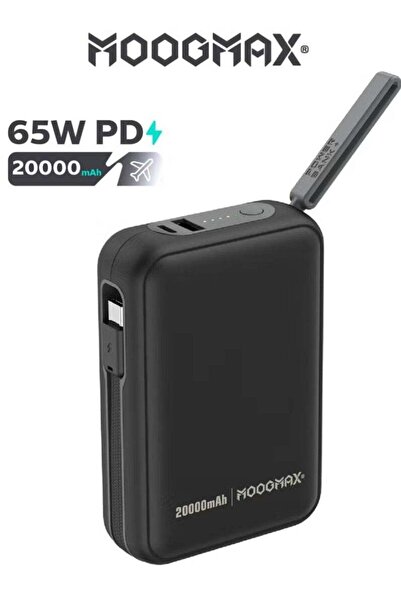 MOOGMAX 20000mAh 65W PD Fast Charging Power Bank with Dual USB & Type-C Ports...