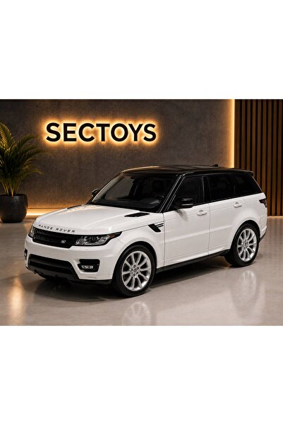 scntoys نموذج سيارة رينج روفر سبورت مصبوبة بالقالب باللون الأبيض بمقياس 1:24 ...