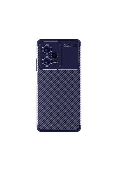 BUTAM BİLİŞİM Xiaomi Redmi Note 12 5g Case Carbon Look Silicone with Camera P...