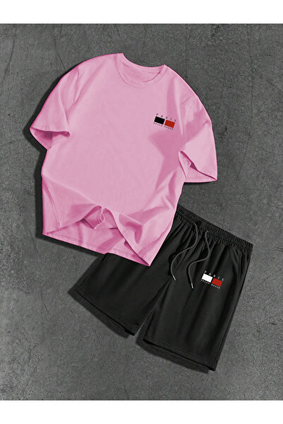 Boi Oversize Paris Dream Maker Printed T-Shirt and Shorts Bottom Top Set 2 Pi...