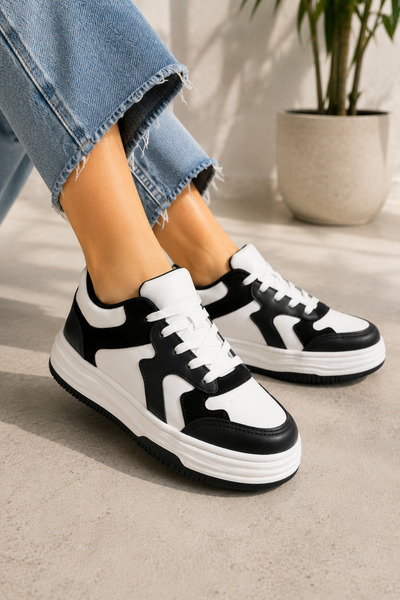 Encool Women's Black Sneakers |   Daily Comfortable and Stylish Walking Sneak...