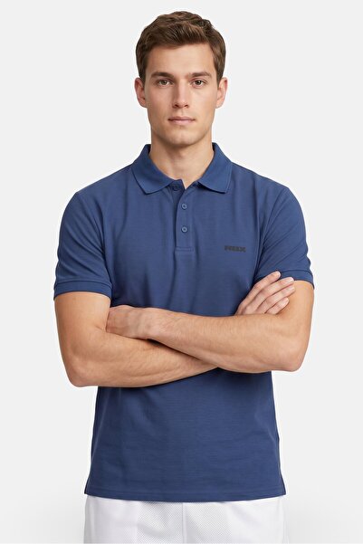 RBX Men Sportswear Fit Short Sleeve Outdoor Polo Shirt, Slate Blue