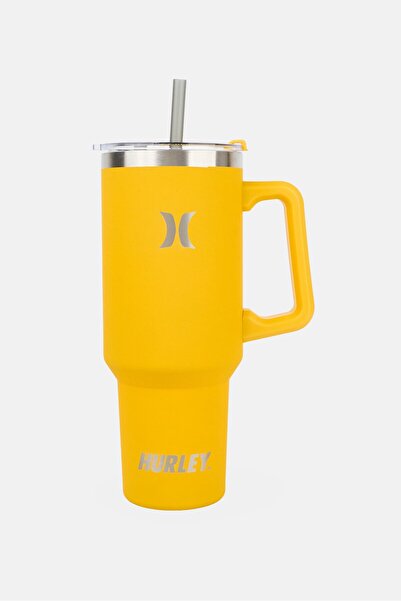 Hurley 3 In 1 Lid Double Walled Vacuum Insulated Tumbler, Yellow