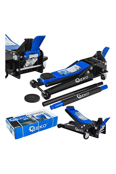 GEKO Cric hidraulic tip crocodil cu 2 pistoane și pedală, 75-505 mm, 3 T, G 0...