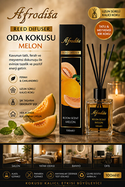 AFRODİSA Kavun Bambu Çubuklu Oda Kokusu 100 ml