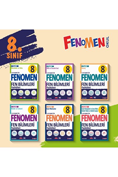 Kurmay Yayınları FENOMEN 8. SINIF FEN BİLİMLERİ FASİKÜL SET 6 KİTAP - 2026-20...