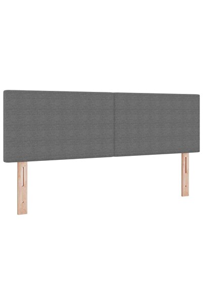 vidaxl Tăblie LED Manual Gri deschis 144 cm Țesătură din corduroy
