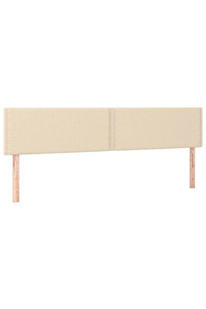 vidaxl Tăblii de pat, crem, 180x5x78/88 cm, textil