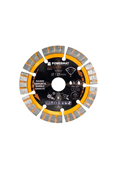 Powermat Disc diamantat segmentat PM-TDCS-1255T, 125 mm, PM1499