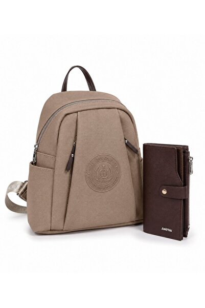 Just Polo 2-Pack Original Justpolo Women's 9-Compartment Backpack and Wallet ...