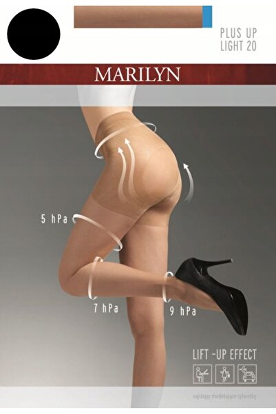 Marilyn Dresuri de damă Plus Up, modelatoare și relaxante, 20 den, negru, pol...