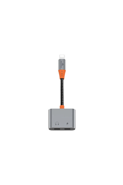 MOOGMAX Mog Max iPhone Connector, Earphone and Charger 2-in-1, Lightning Port