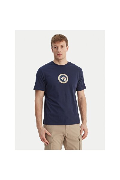 Napapijri Tricou bărbătesc NP0A4G5AB2Q1 Bleumarin