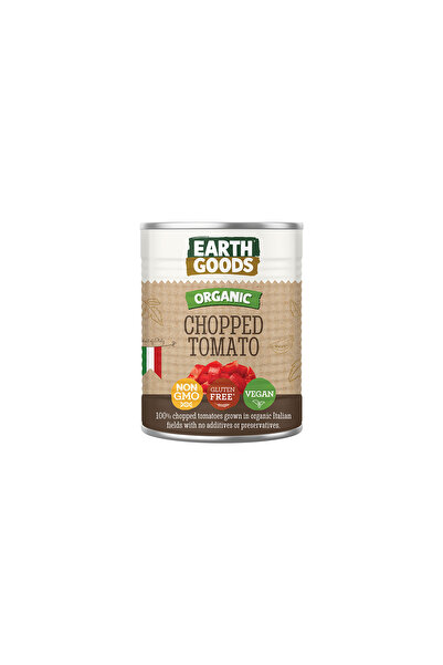 Earth Goods Organic Chopped Tomato - vegan, GMO free, gluten free 400 gr