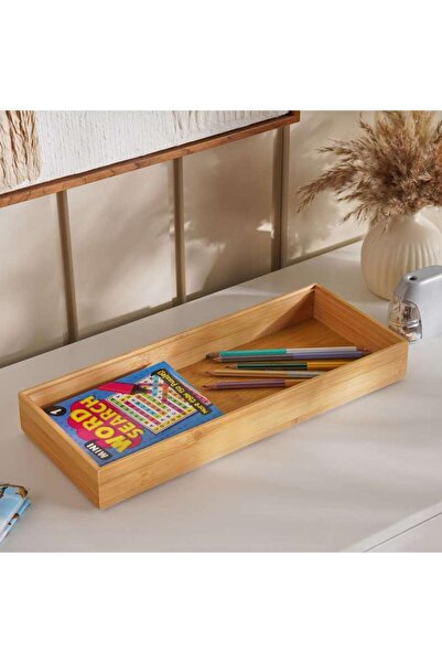 PAN HOME Potter Bamboo Drawer Organizer 38x15.5x5 cm - Natural