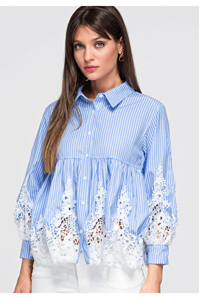 OMBRE Women's Shirt, Classic Collar, Long Sleeve OW-SH-E0046