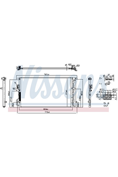 Nissens Radiator Condensator Aer Conditionat HYUNDAI TUCSON KIA SPORTAGE 4