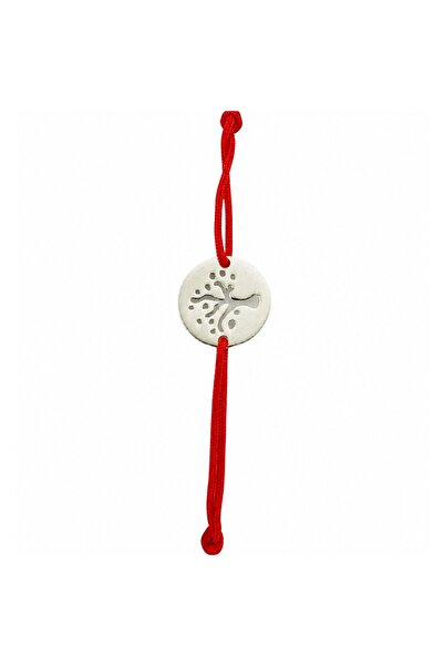 JOLIE Martisor Bratara, Jolie, Argint 925, Model Pomul Vietii Decupat, Snur R...