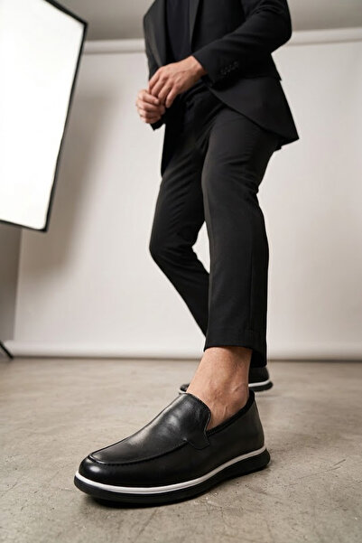 MARCOMEN 152-23035 S-1 Black Genuine Leather Men's Shoes