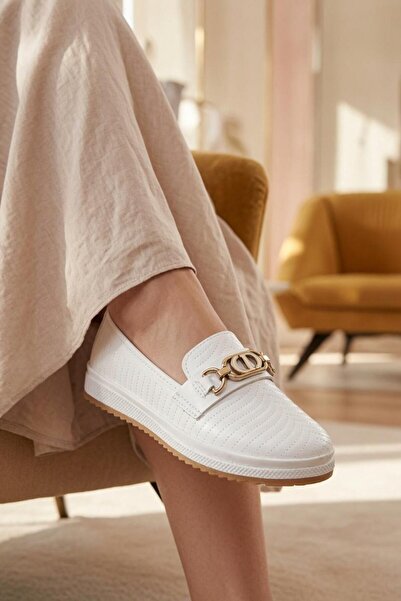 Oksit Ninna Buckle Orthopedic Mother Young Lace-Up Casual Shoes