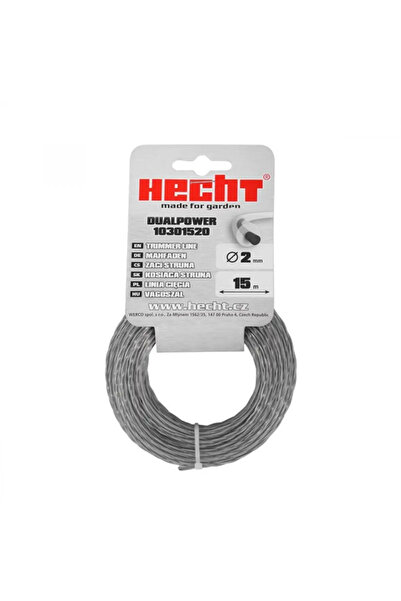 Hecht Fir rotund pentru trimmer Dual Power, 2 mm x 15 m, inserție metalică, r...