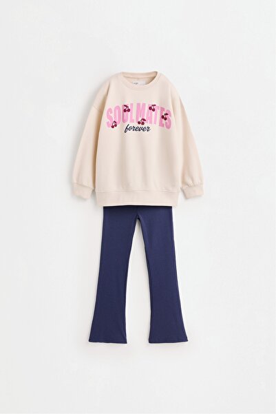 LEFTIES Sweatshirt ve çan kesim tayt takım