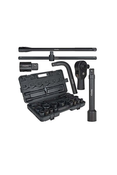 Keltin Set de chei tubulare de impact, 3/4 ", 1 ", 6 puncte, 17-65 mm, 26 pie...
