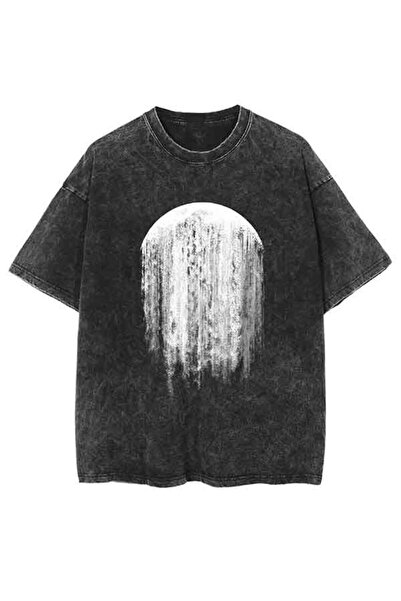 bellanova Unisex πολύχρωμο μπλουζάκι με στάμπα Oversize Streetwear Άνετη εφαρ...