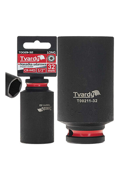 Tvardy Cheie tubulară de impact cu 6 puncte 1/2 ", 32 mm, Cr-Mo, T00211-32