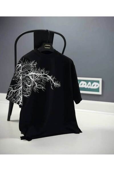 bellanova Unisex πολύχρωμο μπλουζάκι με στάμπα Oversize Streetwear Άνετη εφαρ...