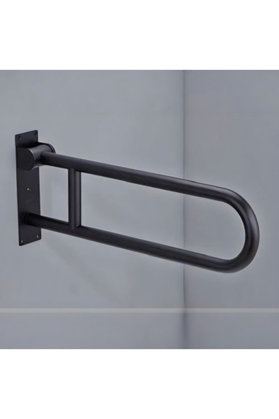 helemend Mobile Elderly Safety Handle and Support with Wall Base 70 cm Black ...