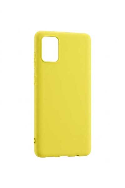 kılıfınbenden Samsung Galaxy a 71 Yellow Silicone Case Model