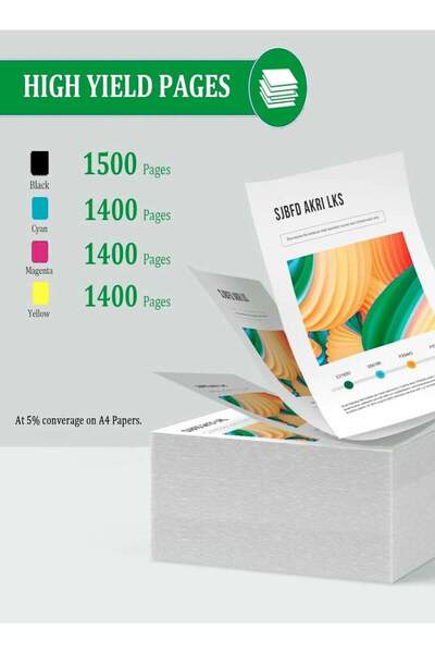Generic مجموعة خراطيش حبر إيزي برينت 205A (CF530A، CF531A، CF532A، CF533A) متوافقة مع طابعات HP MFP M180n وMFP M181fw وMFP M181fn - أسود، سماوي، أصفر، أرجواني