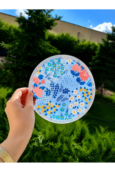 HARWELL Yuvarlak Katlanabilir Yelpaze/Çantalı Kore Yelpazesi-20cm