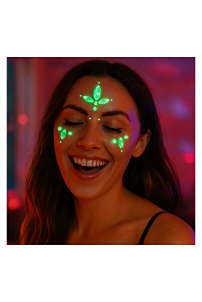 OEM Strasuri autocolante Glow in the Dark pentru față și corp, argintii, iriz...